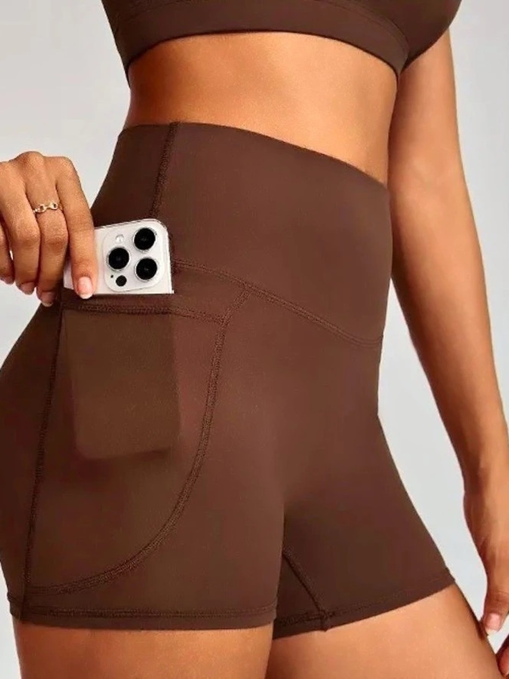 Brown Bike Shorts